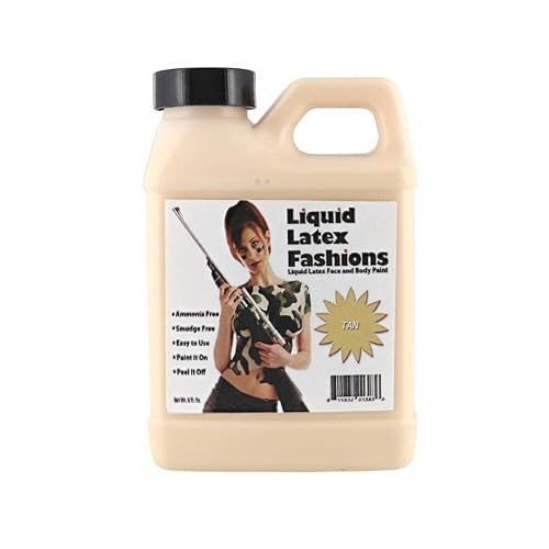 Liquid Latex Fashions - Ammonia Free Halloween Easy Peel Off Body Paint, Ideal for Art, Theater, Parties, School Plays, Cosplays and Concerts, Flesh