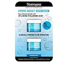 Neutrogena Hydro Boost Water Cream Moisturizer, Enhanced Formula with 25% More Hyaluronic Acid, Fragrance-Free, Clinically Proven 72-Hour Hydration
