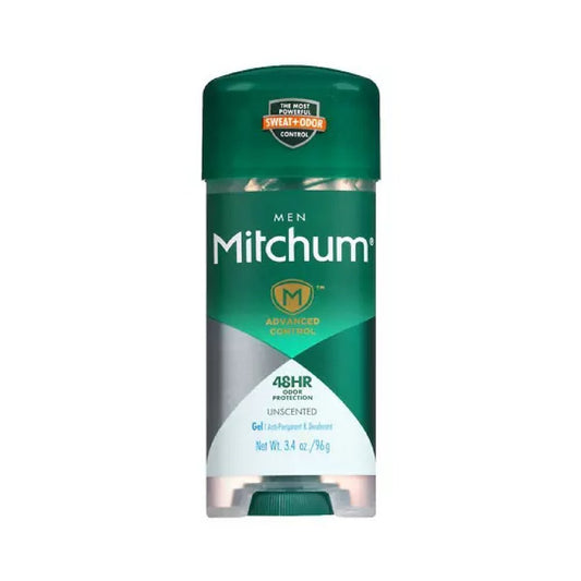 Mitchum Advanced Anti-Perspirant & Deodorant For Men, Gel, Unscented, 3.4-Ounce Stick (Pack of 4) Beauty and Personal Care Mitchum