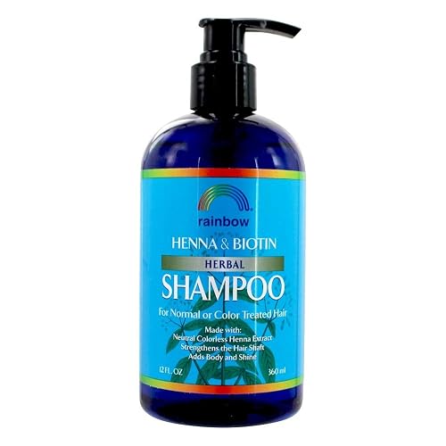 Rainbow Research Organic Herbal Henna Boitin Shampoo, 12 Fluid Ounce