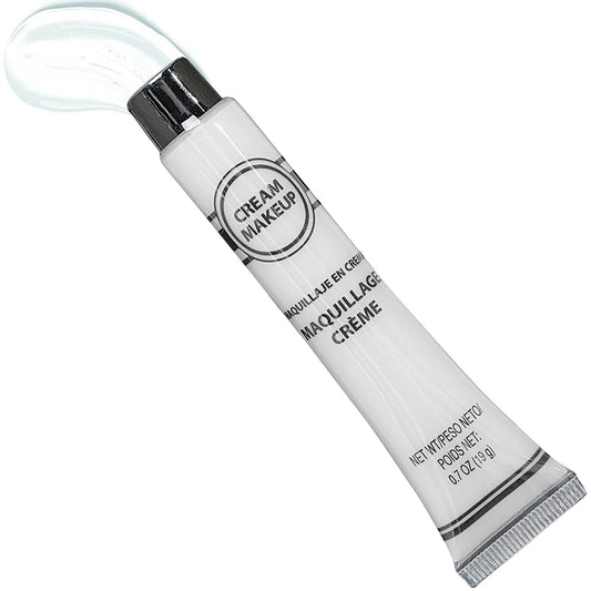 White Cream Makeup Costume Accessory - 0.7 Oz, 1 Count - Bold and Long-Lasting - Easy-to-Apply & Full Coverage For Exceptional Transformations
