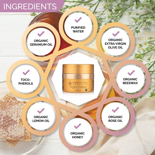 Honey Girl Organics Night Creme, 1.75 Fluid Ounce