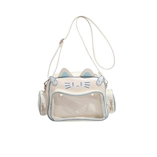semmoi Ita Bag Kawaii Cat Backpack with Adjustable Straps, Large Capacity, Ideal for Daily Use, Cute Bag (Beige)