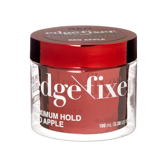 Red by Kiss Edge Fixer Hair Shine Gel, 24 Hour Max Hold, Non-Flaking, Biotin B7 Infused, Natural Styling, Professional Edge Control Wax, Perfect