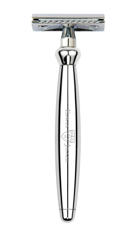 Edwin Jagger Bulbous De Razor - Safety Razor, Double Edge Razor Wet Shaving Razors … (Chrome) Beauty and Personal Care Edwin Jagger