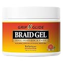 BELLATIQUE GRIP N GLIDE Braiding Gel Maximum Hold for LOC & Twist - No Flaking, No Whitening, Fast Drying, High Shine, Cool & Refreshing, Long Lasting
