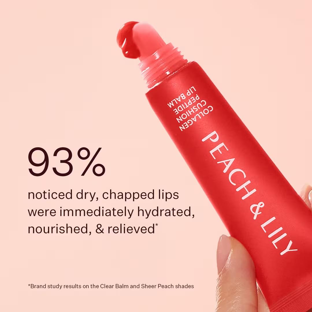 Peach & Lily Collagen Cushion Peptide Cherry Crush Lip Balm