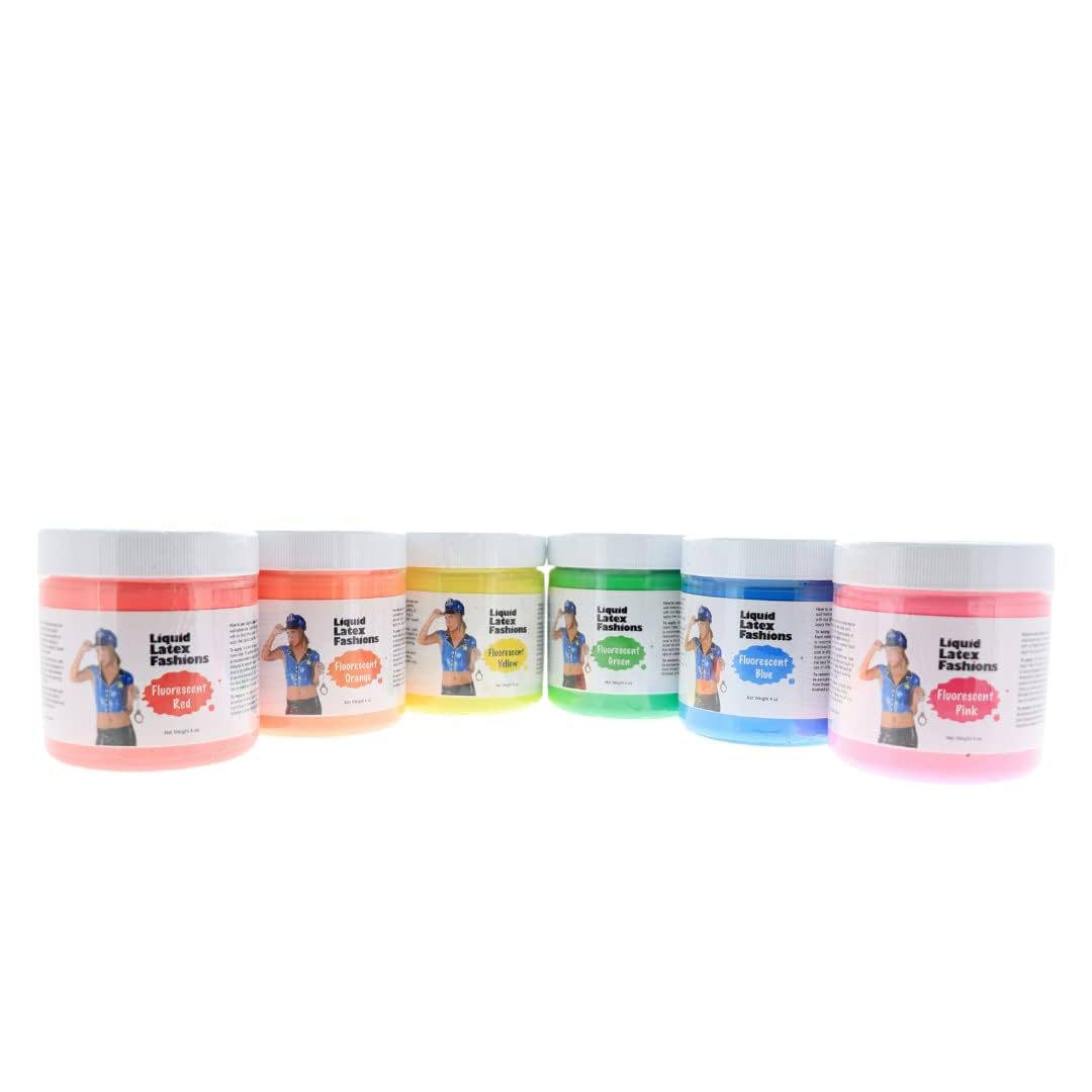 Liquid Latex Blacklight UV Reactive Body Paint, Glow Body Paint, Ideal for Art, Ammonia Free No Odor, Easy On and Off, Cosplay Makeup