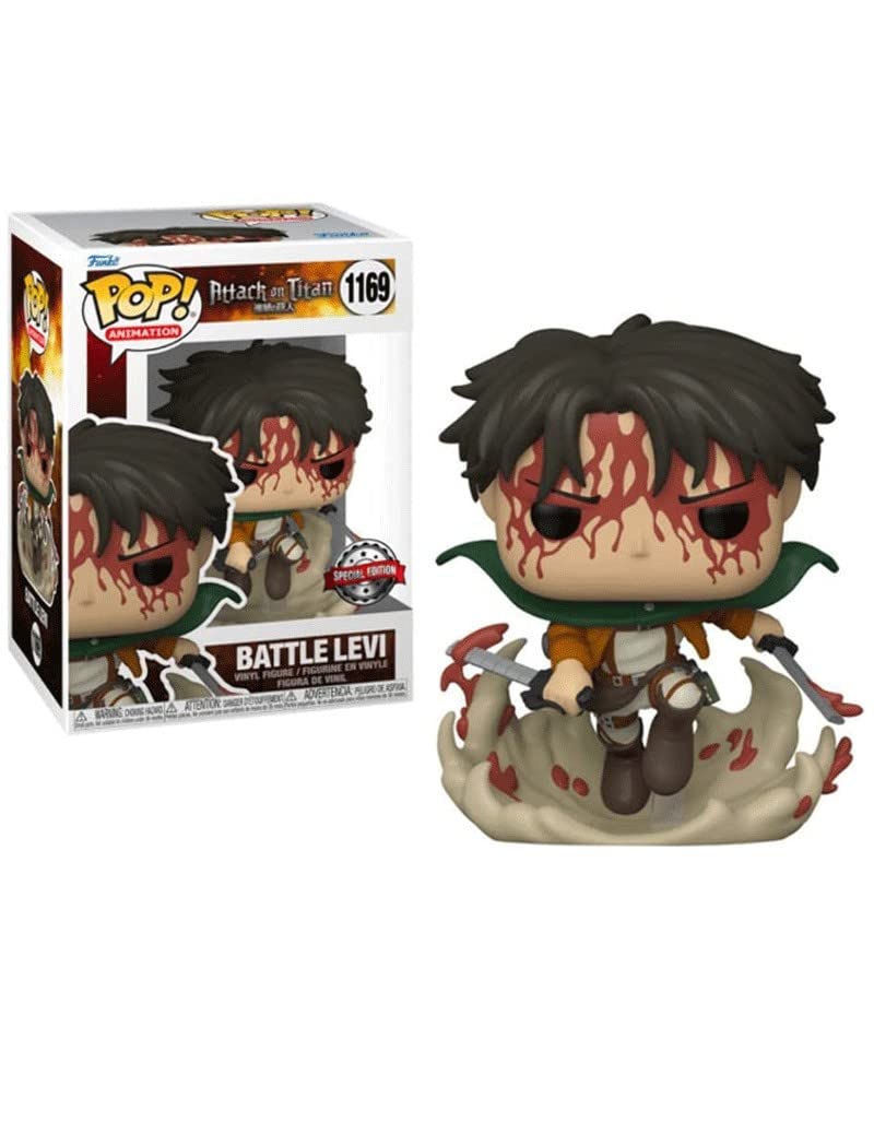 Funko Pop 1169 Battle Levi Attack On Titan Exclusive
