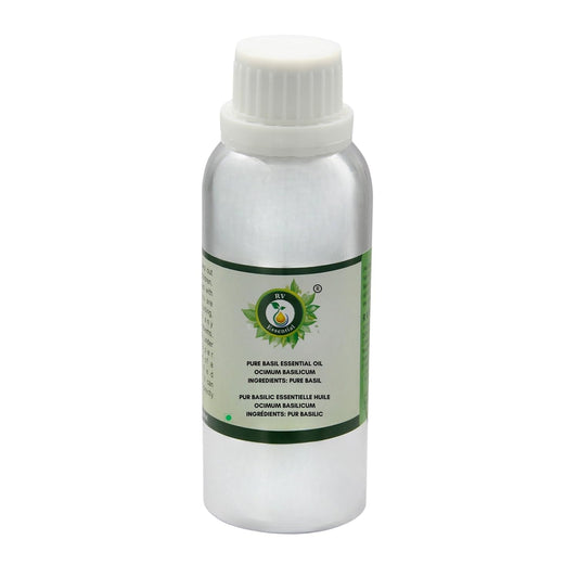R V Essential Pure Basil Essential Oil 300ml (10oz)- Ocimum Basilicum (100% Pure and Natural Therapeutic Grade) Beauty and Personal Care R V Essential
