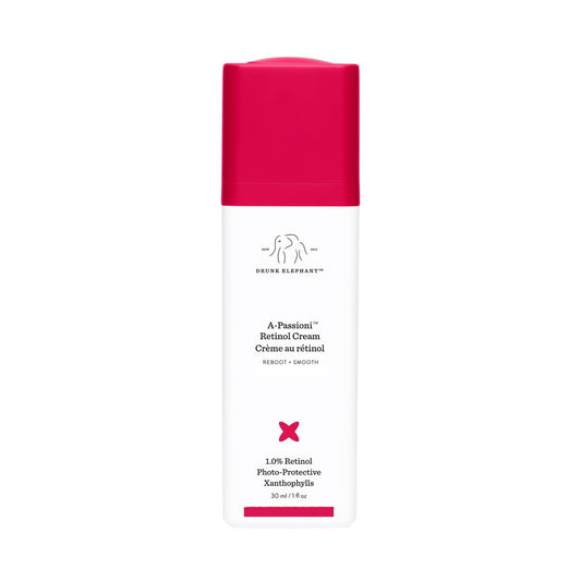 Drunk Elephant A-Passioni Retinol Cream - 30 ml/1 fl oz - 1% Retinol Serum - Clean Clinical Skincare - Cruelty-Free - Dermatologist-Tested - Free