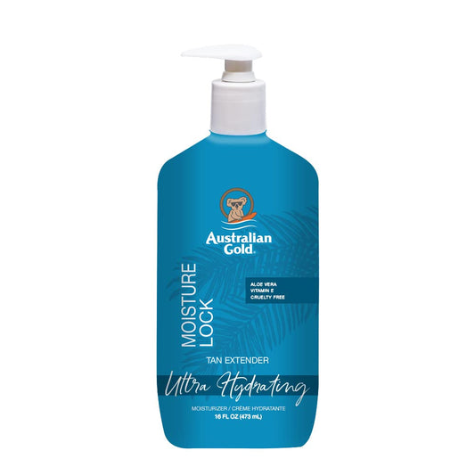 Australian Gold Moisturer Lock Tan Extender Lotion, Enriched with Vitamin E, Aloe Vera, 16 Fl Oz