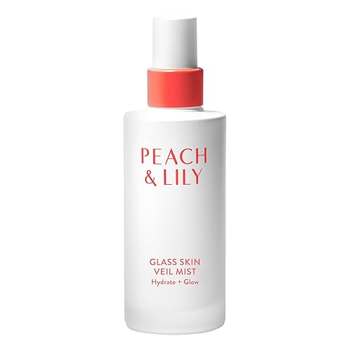Peach & Lily - Glass Skin Veil Mist (3.38 ounces) - Hydrate & Glow - Facial Mist - Weightless - Cucumber Water, Lotus, Peach, Reishi Mushroom - Self