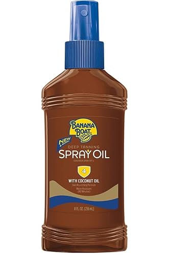 Self tanner Boat Dark Tanning Oil Spray SPF 4 Sunscreen, 8 oz
