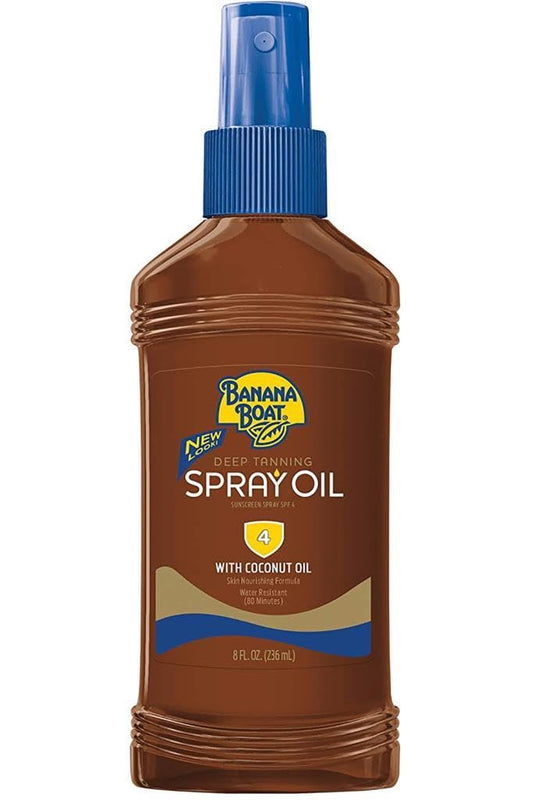 Self tanner Boat Dark Tanning Oil Spray SPF 4 Sunscreen, 8 oz