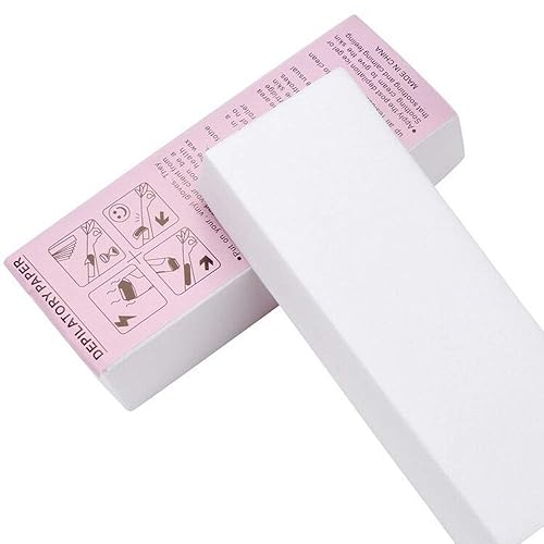 Tvoip 100 Sheet/Pack Disposable Professional Hair Removal Tool Depilatory Paper Nonwoven Epilator Women Wax Strip Paper Shaving Roll Waxing Smooth