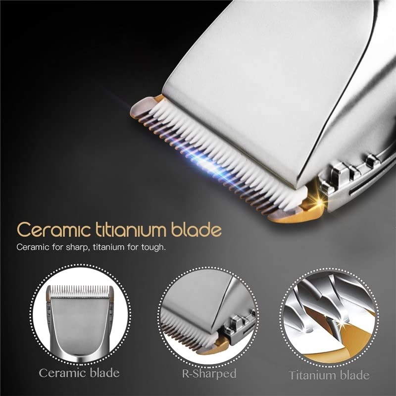 GLESVOWIO Pro Hair Clipper Men Hair Clipper Professional Beard Trimmer Cordless Shaving Machine Recargeable Haircut Razor Cutting Limit Comb Beauty and Personal Care GLESVOWIO
