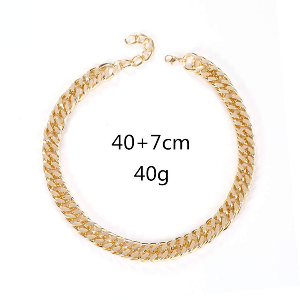 RELOVET Chunky Necklace Choker Link Curb Chain Chic Gold for Women Fashion Gift for Her