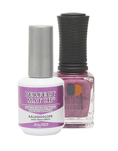 LeChat - Perfect Match Spectra Gel Polish - Kaleidoscope - Magenta Holographic Glitter - (0.5 Ounce) - Easy Application - Includes Bonus Nail Lacquer Beauty & Personal Care LECHAT
