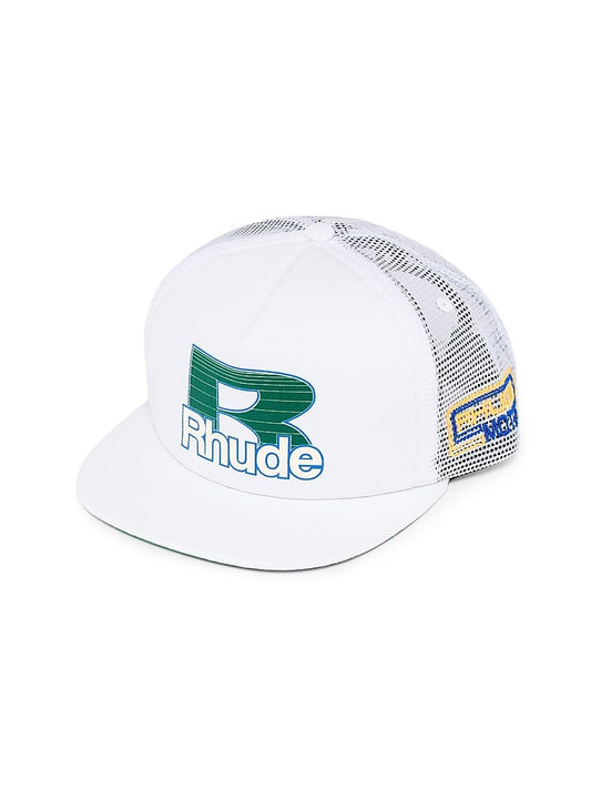 Rhude, Roadway Racing Trucker Hat, White