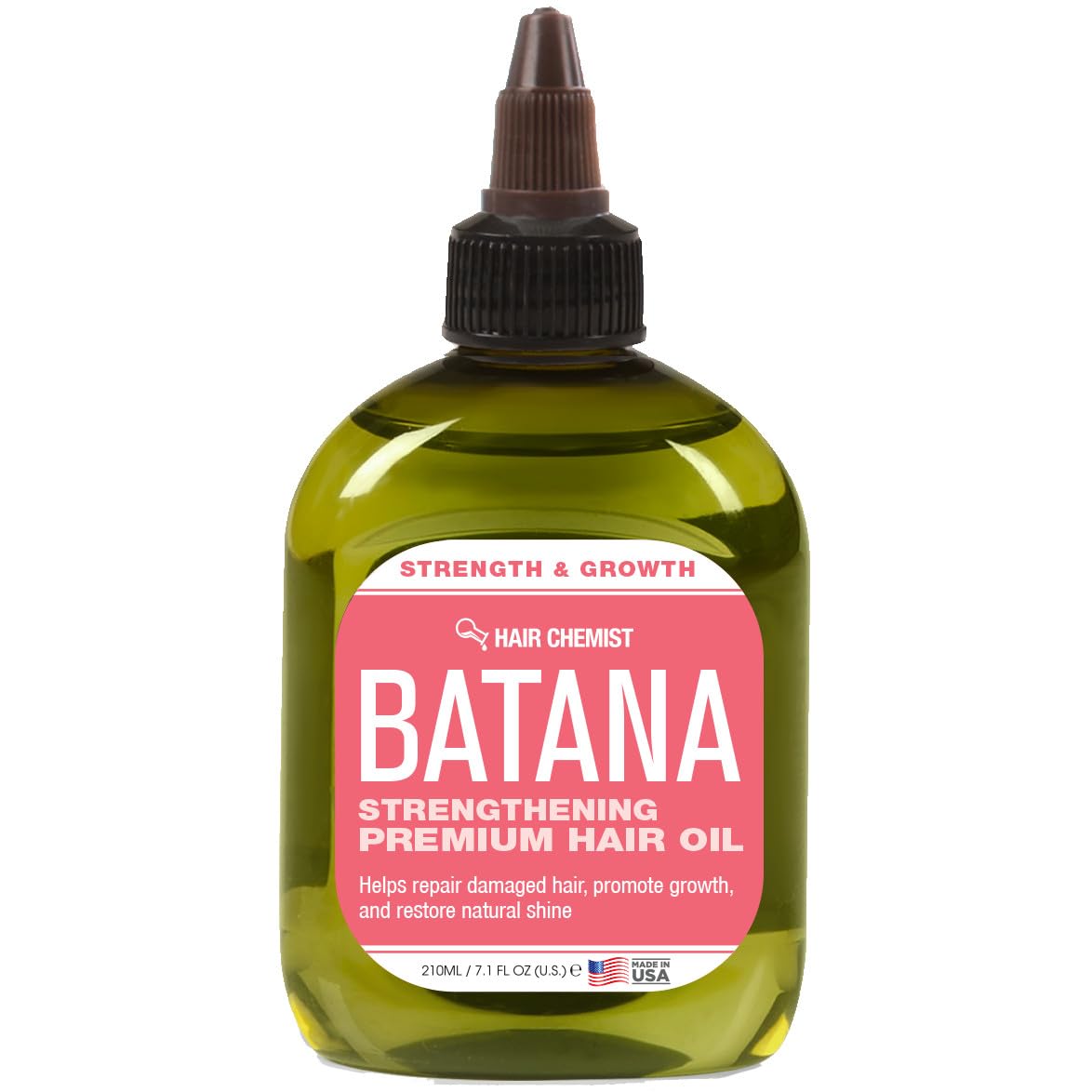 Hair Chemist Batana Strengthening Premium Hair Oil 7.1 oz. - Batana Hair Oil, Nourishing Batana Hair Growth Oil