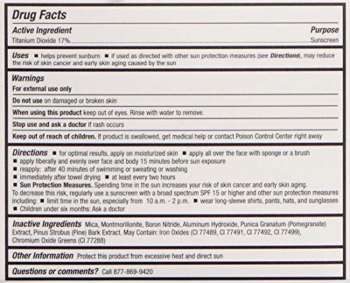 jane iredale Powder-Me SPF 30 Dry Sunscreen Refill, Nude, 7.5 g.