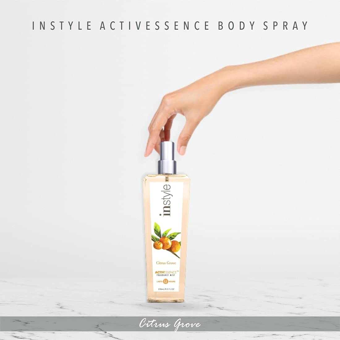 Instyle Activessence Body Spray | Citrus Grove | Women’s Body Spray | 8 Fluid Ounces
