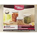 Better Homes and Gardens 3 Container Flip-Tite Containers, White
