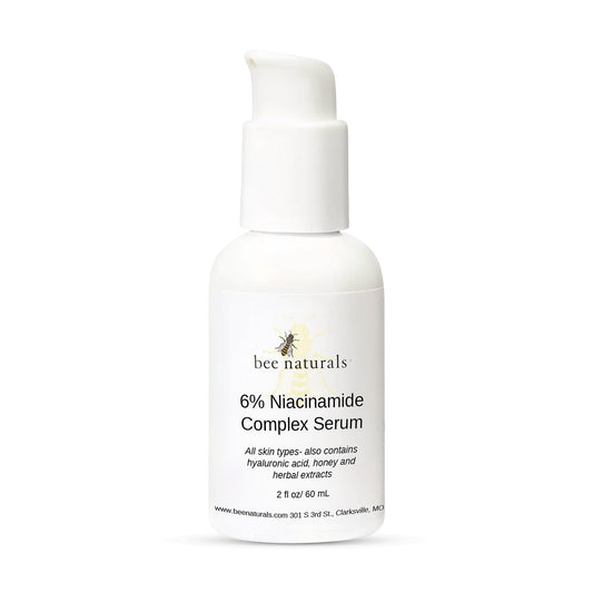 6% Niacinamide Complex Serum for Face with Hyaluronic Acid & Honey, Reduced Potential for Irritation, Pore Minimizer, Hydrating Facial Serum for Skin Beauty & Personal Care Bee Naturals
