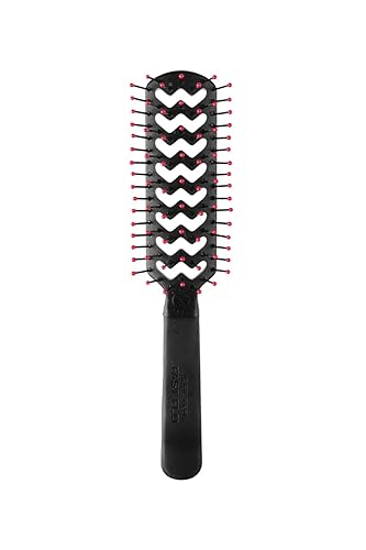Cricket Static Free Fast Flo Vent Hair Brush - Quick Blow Drying, Easy Styling, and Tangle-Free Detangling for All Hair Types, Long, Short, Thick