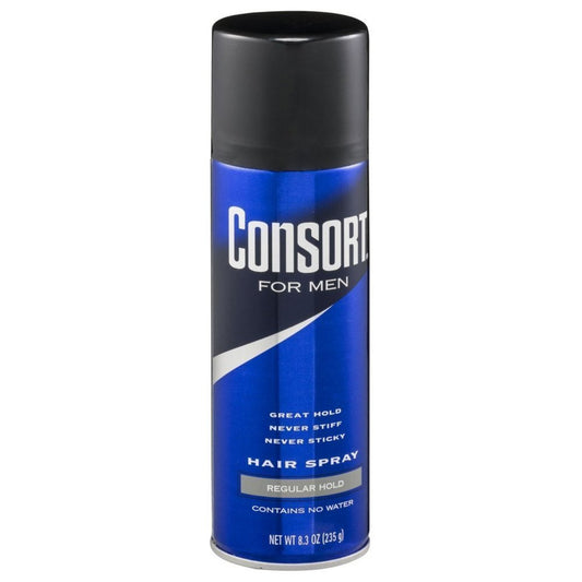 Consort for Men Hair Spray, Regular Hold, 8.3 oz (235 g) each (Pack of 4) Beauty & Personal Care Consort