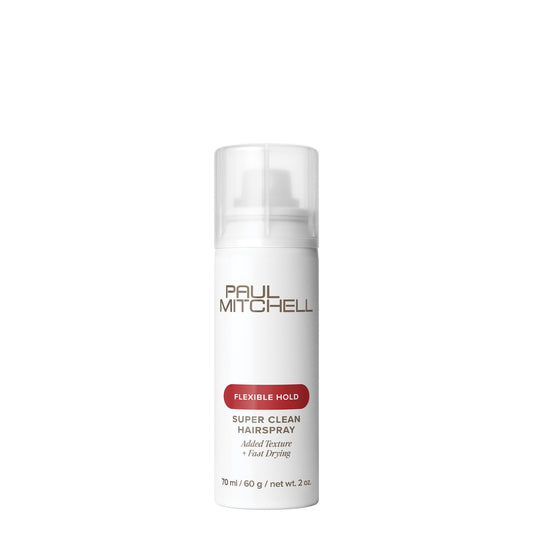 Paul Mitchell Super Clean Hairspray, Fast Drying, Adds Texture + Flexible Hold, For All Hair Types, 2 oz