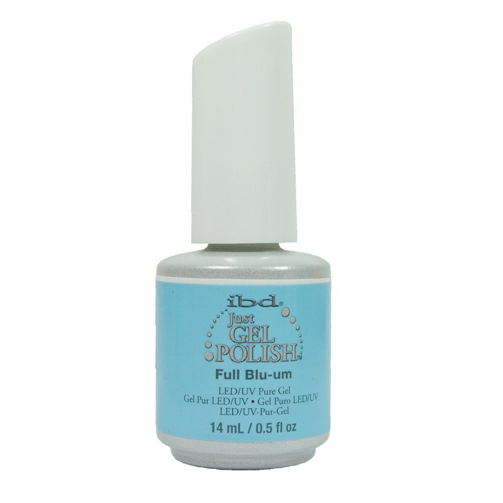 IBD Just Gel Social Lights Collection Gel Nail Polish Light Blue Full Blu-um Beauty & Personal Care IBD