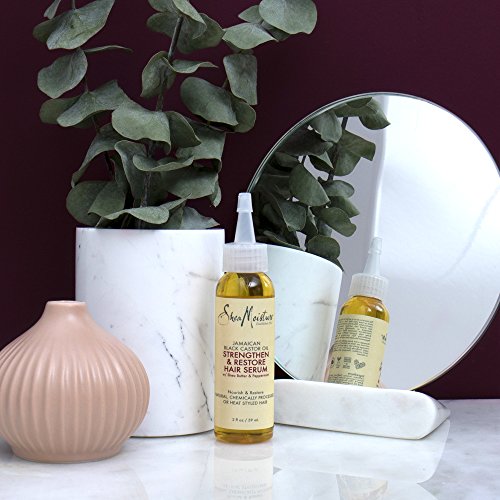 Sheamoisture Hair Serum Oil for Damaged Hair Jamaican Black Castor Oil Hair Oil with Shea Butter 2 oz