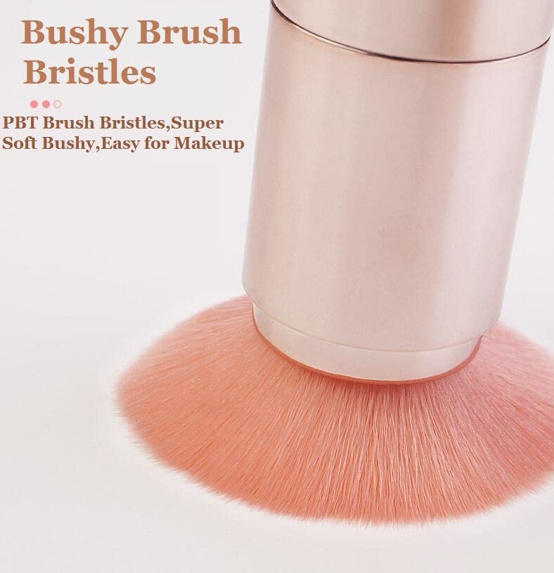 Liasun 5 In 1 Exquisite Multi-function Makeup Brushes Funny Combination Design - Blush Brush, Eyeshadow Brush, Angled Brow Brush,Blending Brush