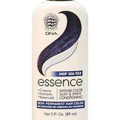 DNA ESSENCE Hair Color, infused with Henna, Nutrients & Botanical, No Ammonia, No Parabens, No Peroxide (DEEP SEA 958)