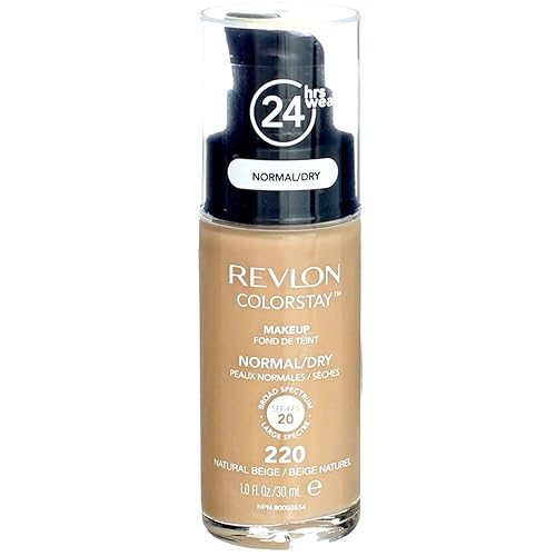 Revlon ColorStay for Normal/Dry Skin Makeup, Natural Beige [220] 1 oz (Pack of 2)