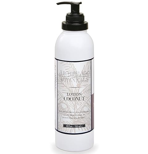 Archipelago Botanicals Coconut Moisturizer, Nourishing Coconut Body Lotion for Hydrated, Vibrant Skin, Paraben Free, Phthalate Free, 18 oz