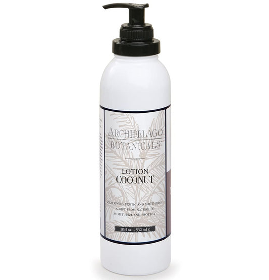 Archipelago Botanicals Coconut Moisturizer, Nourishing Coconut Body Lotion for Hydrated, Vibrant Skin, Paraben Free, Phthalate Free, 18 oz