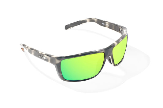 Bajio Sigs - Polarized Sunglasses - Ivory Rock Gloss - Green Mirror Glass Lens - - Contrast Enhancing Glass Optics