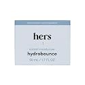 hers Hydrobounce Instant Moisturizer - Hyaluronic Acid, Squalane, & Probiotic Formula - Lightweight Daily Face Cream - Hydrating Vegan Facial Lotion