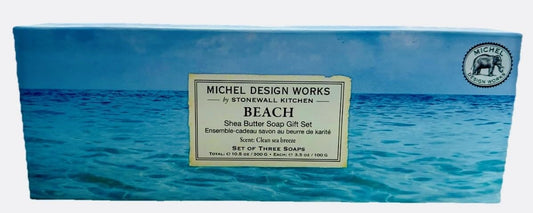 Michel Design Works “Beach” Triple Soap Gift Set (3 Bars)