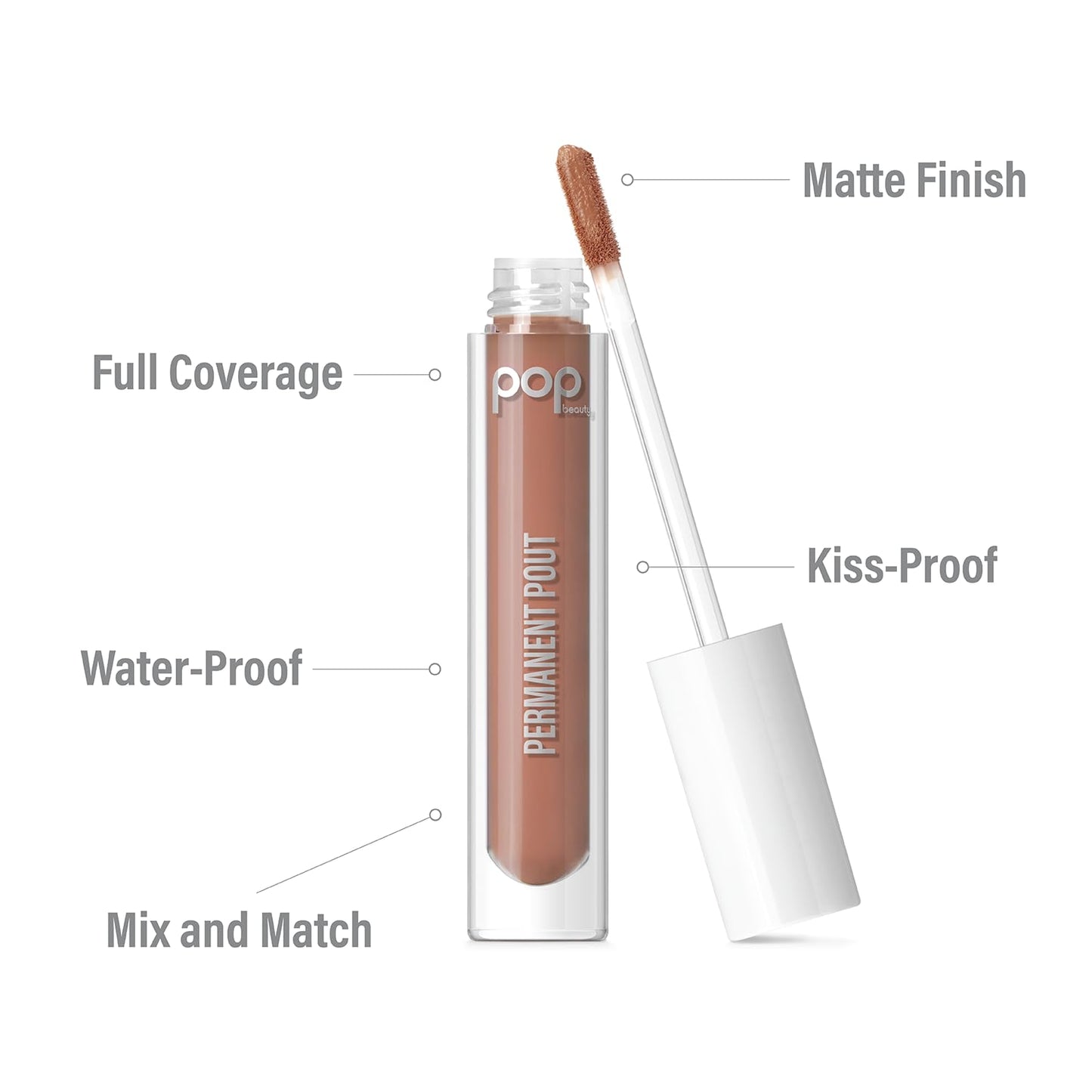POP Beauty PERMANENT POUT BEAUTY | BUTTER BABE | Long Lasting Liquid Lipstick, Kiss-proof Water-proof, Smudge Transfer Proof, Velvet Lip Paint, Matte