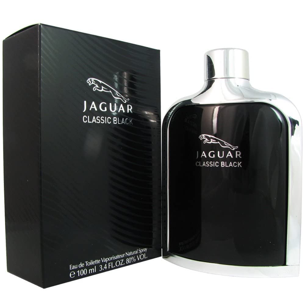 Jaguar Classic Black Eau De Toilette Spray 3.4 Oz/ 100 Ml for Men By 3.4 Fl Oz