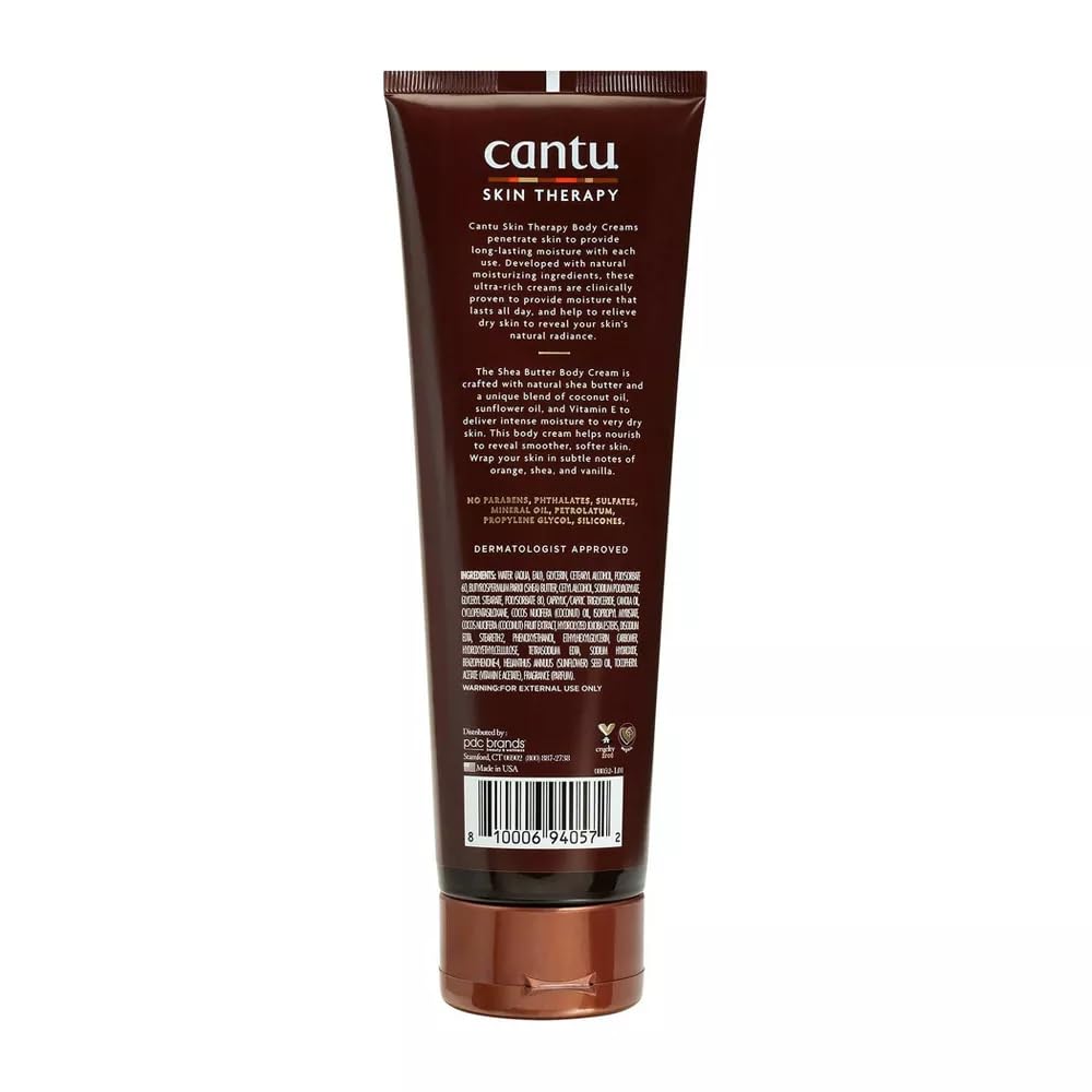 Cantu Skin Therapy Shea Butter Nourishing Body Cream for very Dry Skin, 8.5 Ounce