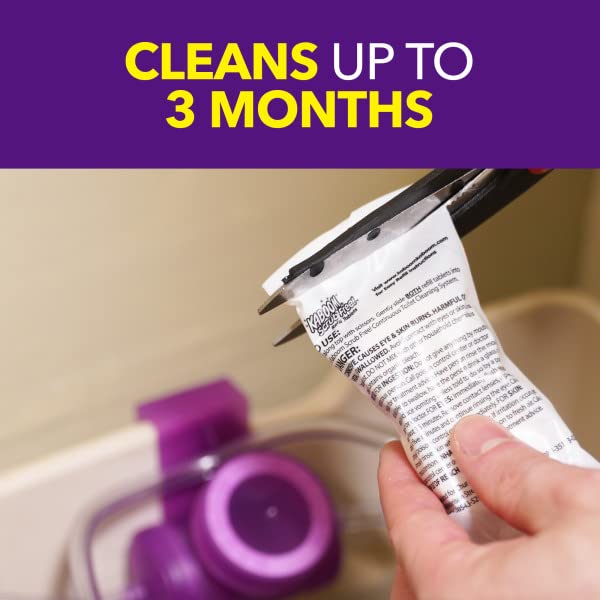 Kaboom Scrub Free! Continuous Clean Toilet Cleaning System Refill, 1 Box with 2 Refill Pouches