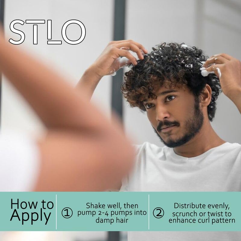 STLO Mousse for Perfect Curls - Radiant Shine with Frizz Control - Lightweight Moisturizing Foam