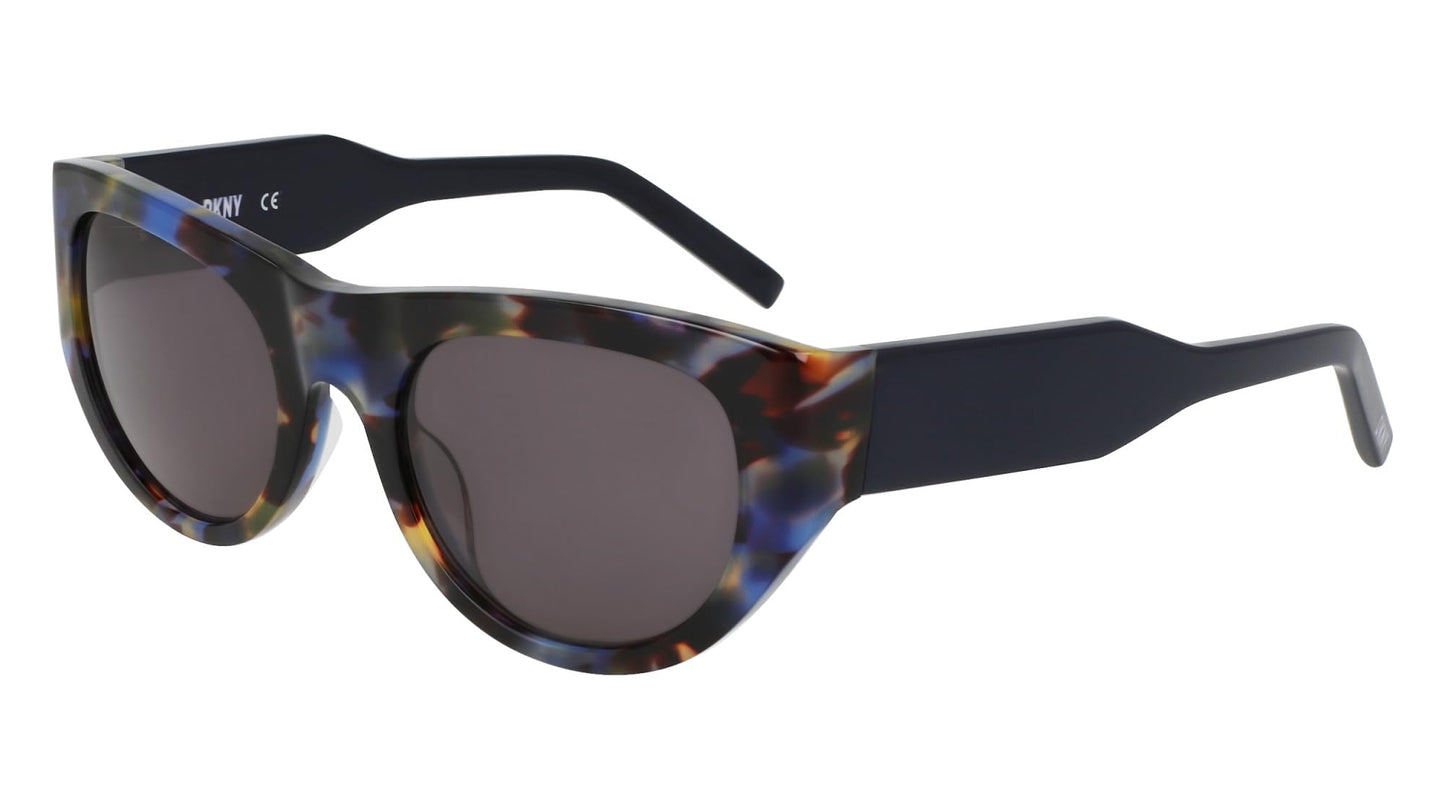 DKNY Women's Sunglasses DK550S - Blue Tortoise with Solid Smtruee Lens