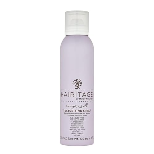 Hairitage Magic Spell Texturizing Spray - Volumizing Texture Spray Bottle for Women, Works with Straight, Wavy, Curly Hair, With Rice Protein +