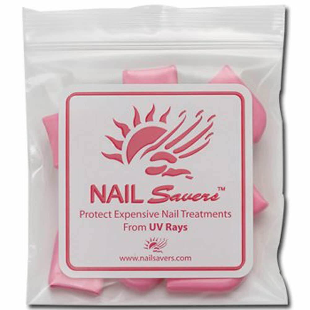 NAIL SAVERS Individual Bag (Contains 10 Finger Tips) protect nails from Tanning Beds / UV Rays Beauty & Personal Care Nail Savers